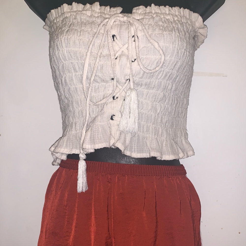 Tie front tube top